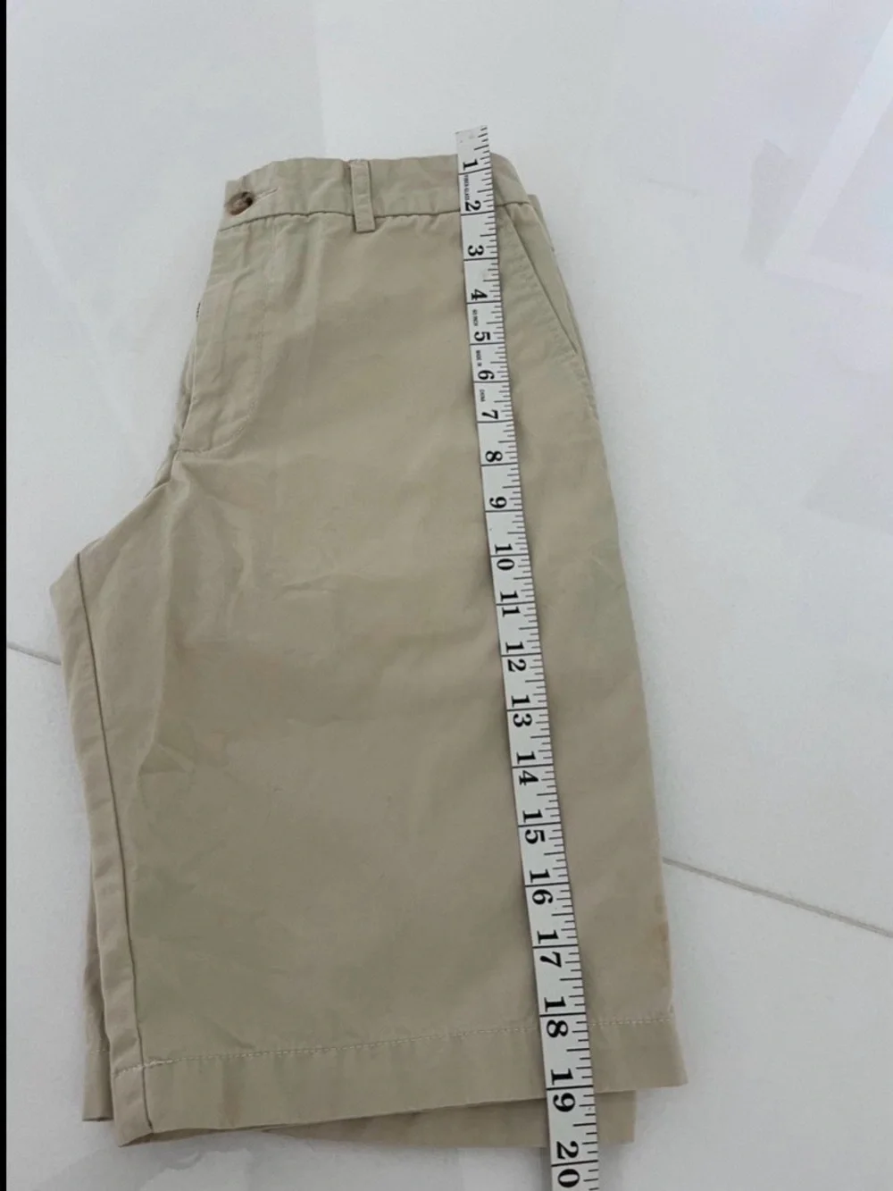 Ralph Lauren Boys' Tan Flat-Front Cotton Shorts